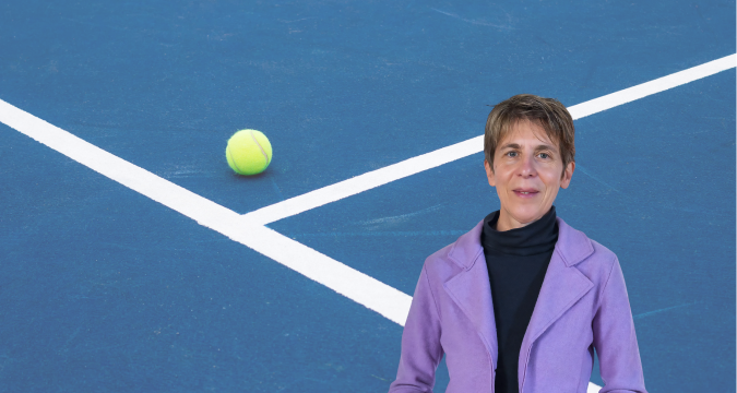 Elena Pero, storica giornalista e voce del tennis di Sky Sport